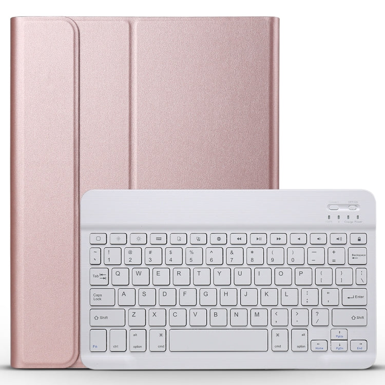 A11 Bluetooth 3.0 Ultra-thin ABS Detachable Bluetooth Keyboard Leather Tablet Case for iPad Air 4 / Air 5 / Pro 11 inch 2022 / 2021 / 2020 / 2018, with Holder (Rose Gold) - For iPad Pro by buy2fix | Online Shopping UK | buy2fix