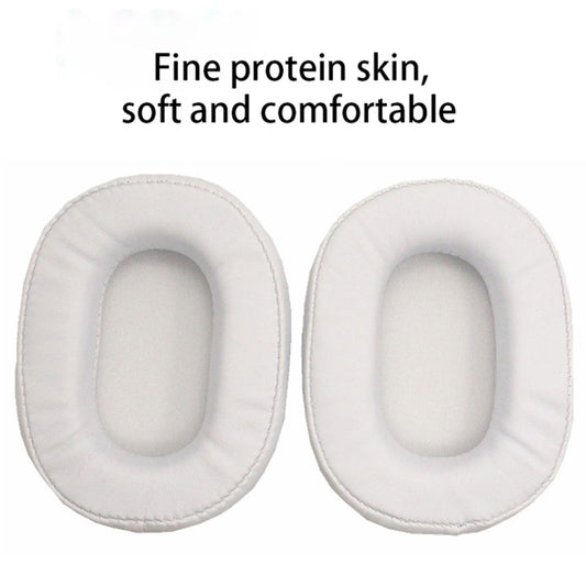 1 Pair Soft Sponge Earmuff Headphone Jacket for Audio-technica ATH-MSR7 / M50X / M20 / M40 / M40X(White) - Earmuff & Pad by buy2fix | Online Shopping UK | buy2fix