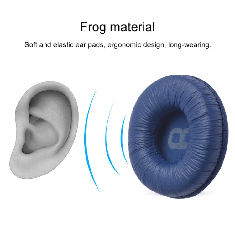 2 PCS For JBL Tune 600BTNC / T500BT / T450BT Earphone Cushion Cover Earmuffs Replacement Earpads with Mesh(White) - Earmuff & Pad by buy2fix | Online Shopping UK | buy2fix