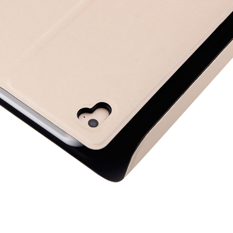 FT-1030 Bluetooth 3.0 ABS Brushed Texture Keyboard + Skin Texture Leather Tablet Case for iPad Air / Air 2 / iPad Pro 9.7 inch, with Three-gear Angle Adjustment / Magnetic / Sleep Function (Gold) by buy2fix