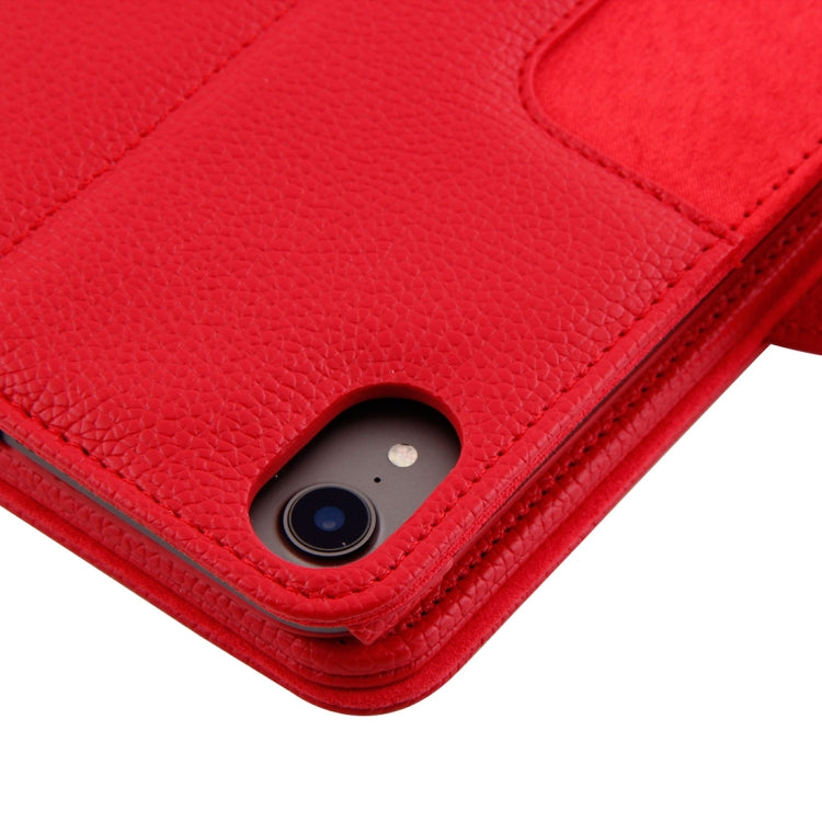 IP011 Detachable Bluetooth 3.0 ABS Keyboard + Litchi Texture Leather Tablet Case for iPad Pro 11 inch (2018), with Sleep Function (Red) by buy2fix