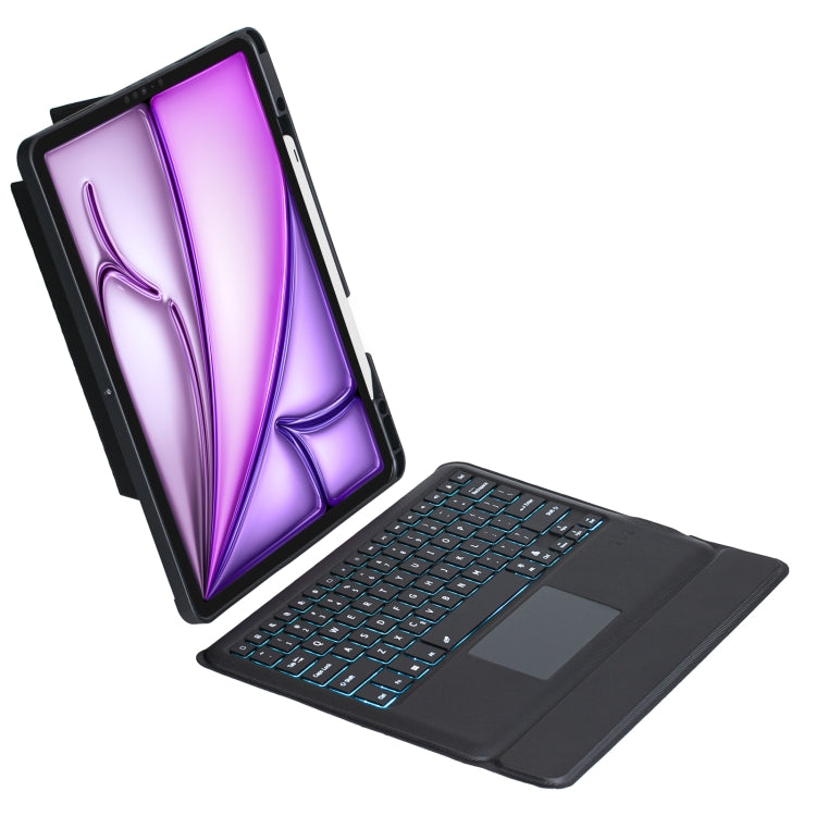 T12B-AS Detachable Rotating Backlit Touch Bluetooth Keyboard Case For iPad Air 13 2025 / Air 13 2024 / Pro 12.9 2022 2021 2020 2018 - For iPad Pro by buy2fix | Online Shopping UK | buy2fix