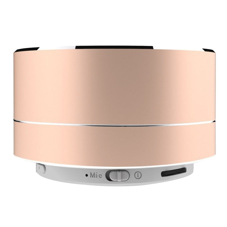 A10 Mini Portable Bluetooth Speaker Built-in MIC & LED, Support Hands-free Calls & TF Card(Gold) - Desktop Speaker by buy2fix | Online Shopping UK | buy2fix