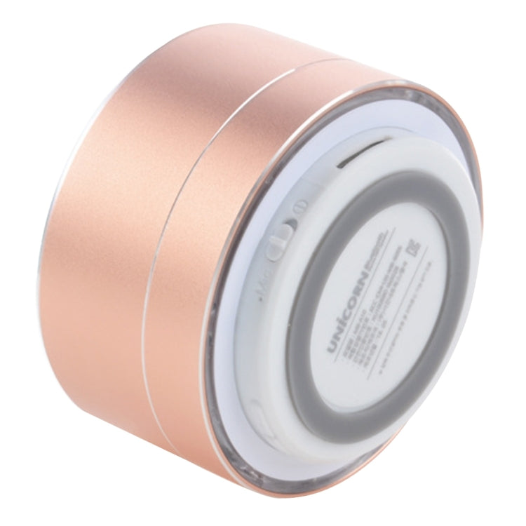 A10 Mini Portable Bluetooth Speaker Built-in MIC & LED, Support Hands-free Calls & TF Card(Gold) - Desktop Speaker by buy2fix | Online Shopping UK | buy2fix