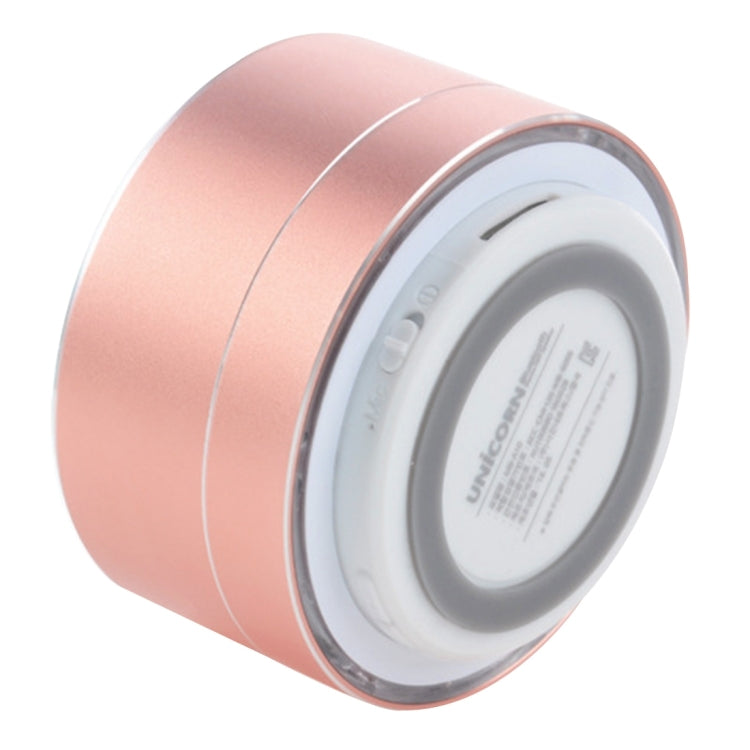 A10 Mini Portable Bluetooth Speaker Built-in MIC & LED, Support Hands-free Calls & TF Card(Rose Gold) - Desktop Speaker by buy2fix | Online Shopping UK | buy2fix