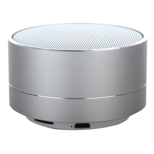 A10 Mini Portable Bluetooth Speaker Built-in MIC & LED, Support Hands-free Calls & TF Card(Silver) - Desktop Speaker by buy2fix | Online Shopping UK | buy2fix