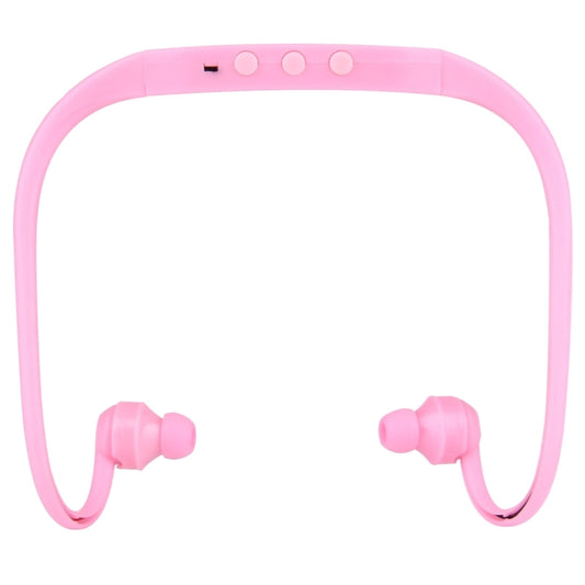 506 Life Waterproof Sweatproof Stereo Wireless Sports Earbud Earphone In-ear Headphone Headset with Micro SD Card Slot, For Smart Phones & iPad & Laptop & Notebook & MP3 or Other Audio Devices, Maximum SD Card Storage: 8GB(Pink) by buy2fix