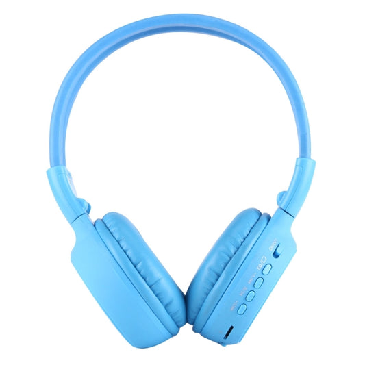 BS-N65 Headband Folding Stereo HiFi Wireless Headphone Headset with LCD Screen & TF Card Slot & LED Indicator Light & FM Function(Blue) by buy2fix
