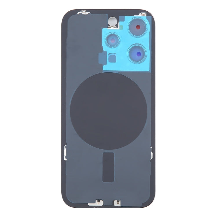 For iPhone 16 Pro Max Original Glass Battery Back Cover with Camera Lens Cover(Black) - Back Cover by buy2fix | Online Shopping UK | buy2fix