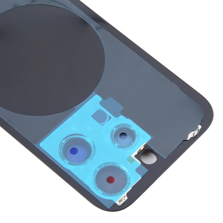 For iPhone 16 Pro Max Original Glass Battery Back Cover with Camera Lens Cover(Black) - Back Cover by buy2fix | Online Shopping UK | buy2fix