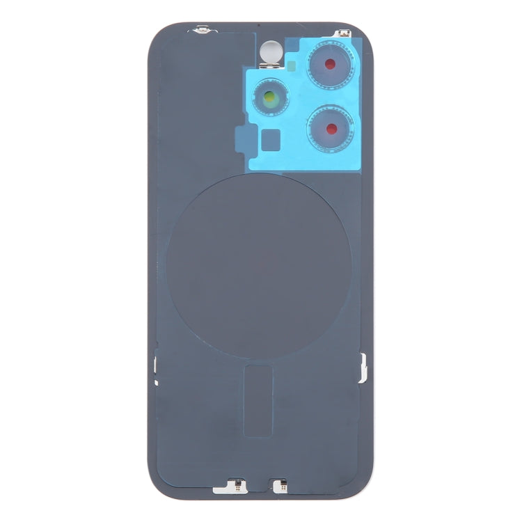 For iPhone 16 Pro Max Original Glass Battery Back Cover with Camera Lens Cover(Silver) - Back Cover by buy2fix | Online Shopping UK | buy2fix