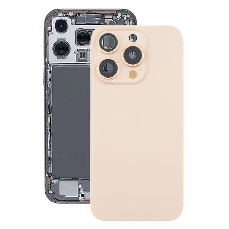 For iPhone 16 Pro Max Original Glass Battery Back Cover with Camera Lens Cover + MagSafe Magnet(Gold) - Back Cover by buy2fix | Online Shopping UK | buy2fix