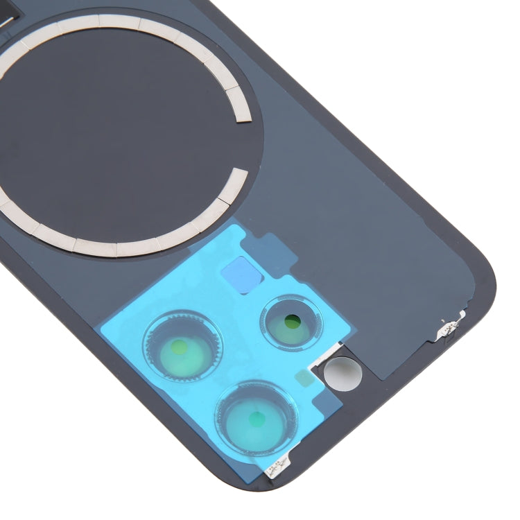 For iPhone 16 Pro Max Original Glass Battery Back Cover with Camera Lens Cover + MagSafe Magnet(White) - Back Cover by buy2fix | Online Shopping UK | buy2fix