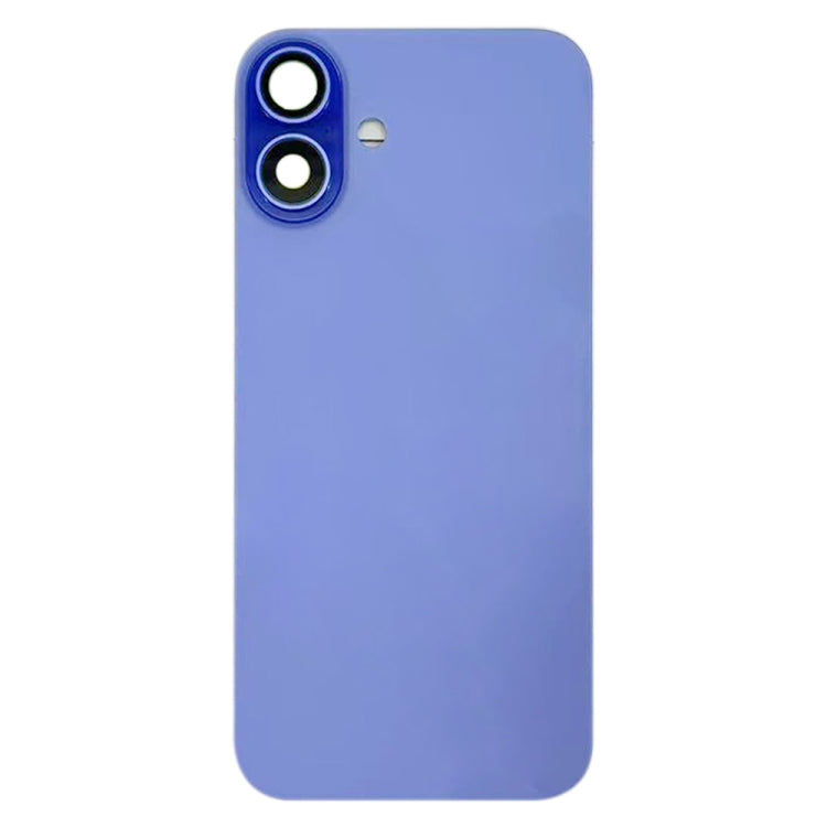For iPhone 16 Battery Back Cover with Camera Lens Cover(Cyan) - Back Cover by buy2fix | Online Shopping UK | buy2fix