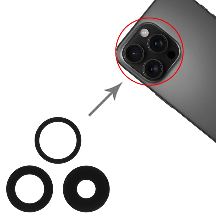 For iPhone 16 Pro / 16 Pro Max 3 in 1 Back Camera Lens - Camera Series by buy2fix | Online Shopping UK | buy2fix
