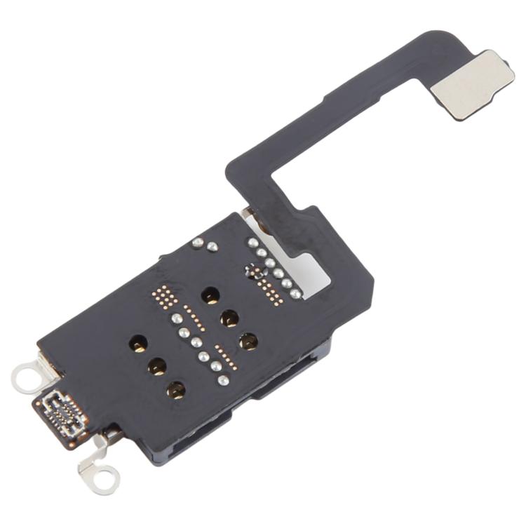 For iPhone 16 Single SIM Card Holder Socket with Flex Cable - Flex Cable by buy2fix | Online Shopping UK | buy2fix