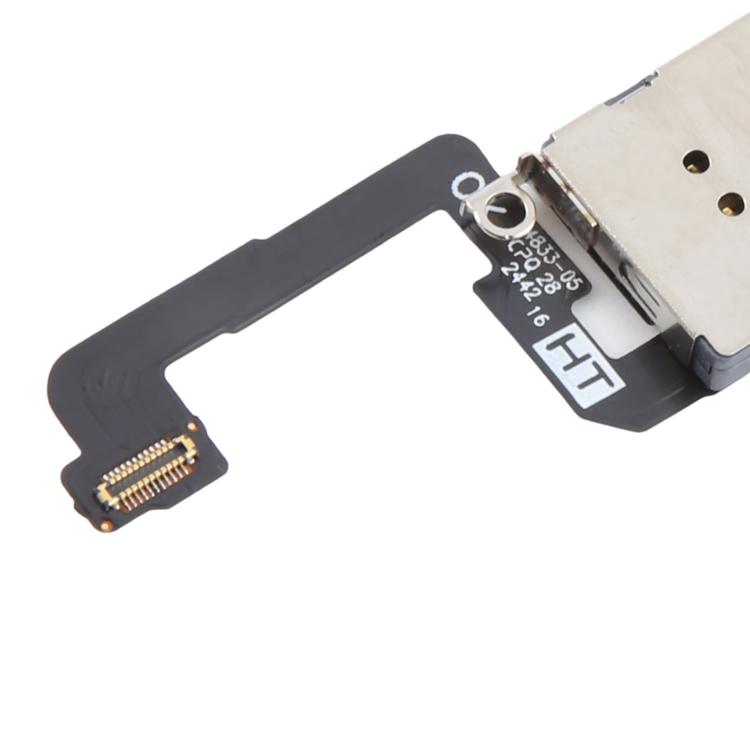For iPhone 16 Single SIM Card Holder Socket with Flex Cable - Flex Cable by buy2fix | Online Shopping UK | buy2fix