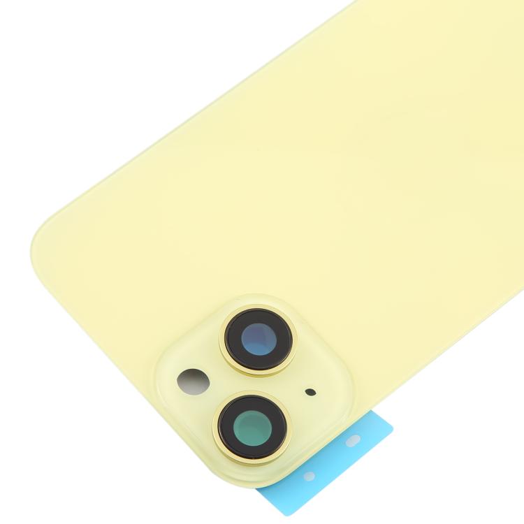 For iPhone 14 China Version Battery Back Cover with Middle Frame(Yellow) - Back Cover by buy2fix | Online Shopping UK | buy2fix
