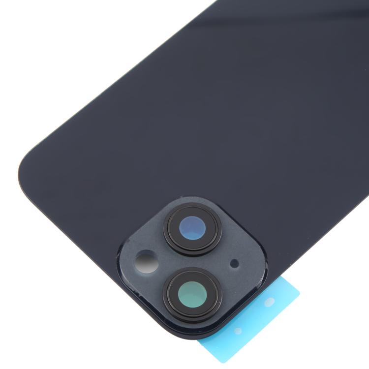 For iPhone 14 EU Version Battery Back Cover with Middle Frame(Black) - Back Cover by buy2fix | Online Shopping UK | buy2fix