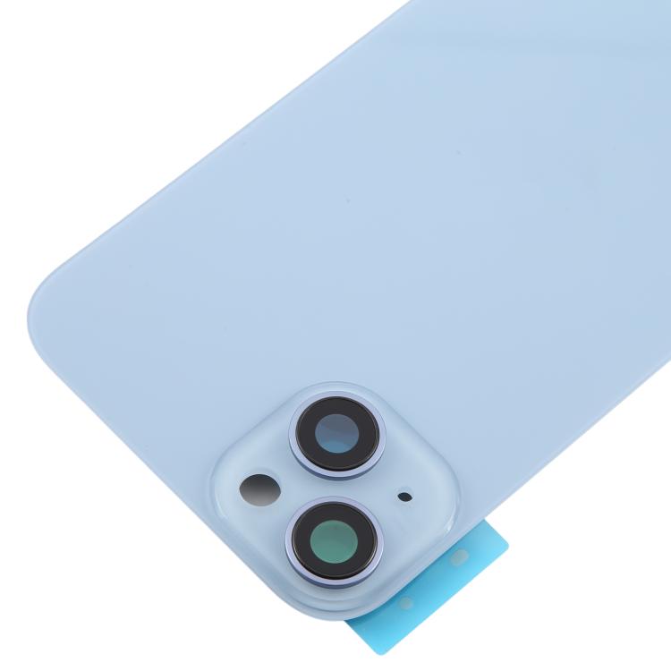 For iPhone 14 Plus China Version Battery Back Cover with Middle Frame(Blue) - Back Cover by buy2fix | Online Shopping UK | buy2fix