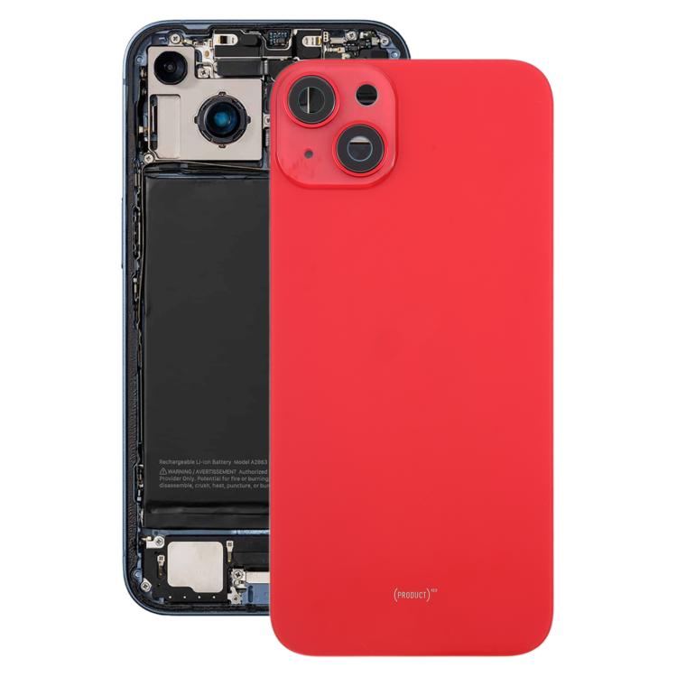 For iPhone 14 Plus EU Version Battery Back Cover with Middle Frame(Red) - Back Cover by buy2fix | Online Shopping UK | buy2fix