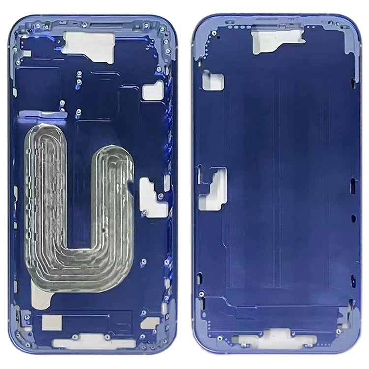 For iPhone 16 Middle Frame Bezel Plate (Blue) - LCD Related Parts by buy2fix | Online Shopping UK | buy2fix