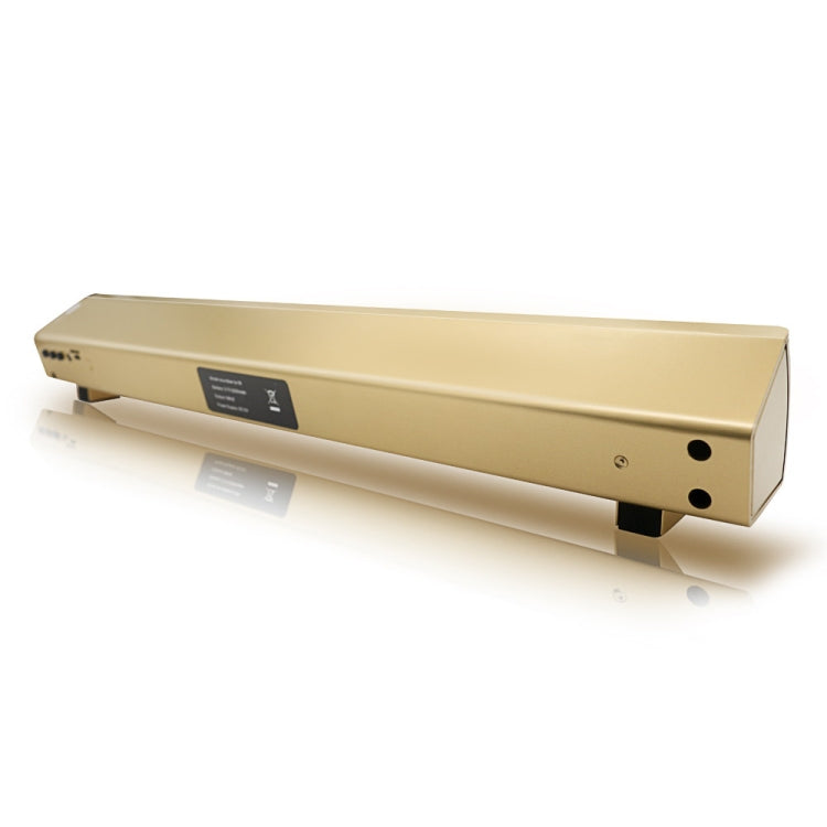 Soundbar LP-08 (CE0150) USB MP3 Player 2.1CH Bluetooth Wireless Sound Bar Speaker (Gold) - Desktop Speaker by buy2fix | Online Shopping UK | buy2fix