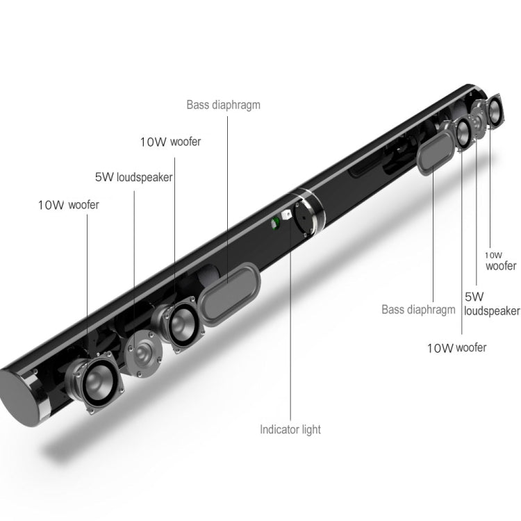 LP1807 Wireless Bluetooth Speaker, Support AUX / Optical / HDMI ARC / RCA / Subwoofer / USB - Desktop Speaker by buy2fix | Online Shopping UK | buy2fix