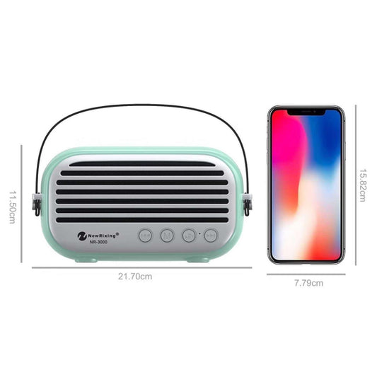New Rixing NR-3000 Stylish Household Bluetooth Speaker with Hands-free Call Function, Support TF Card & USB & FM & AUX(Dark Blue) - Desktop Speaker by NewRixing | Online Shopping UK | buy2fix