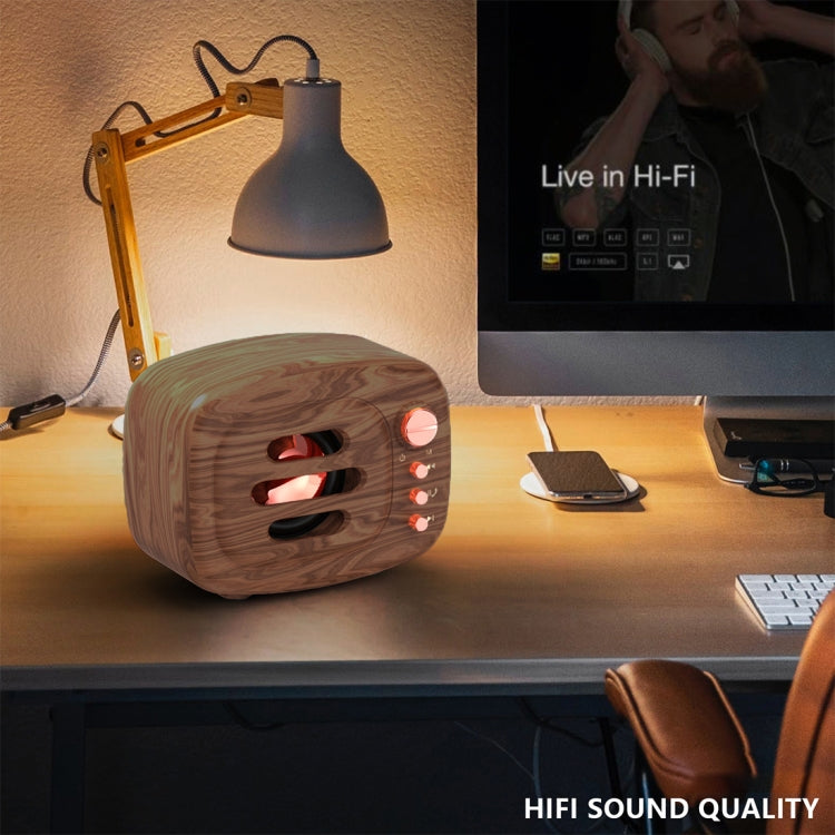 B11 Bluetooth 5.0 Retro Style Wireless Bluetooth Speaker, Supports Hands-free Calling & 32GB TF Card & 3.5mm Audio Jack(Black) - Desktop Speaker by buy2fix | Online Shopping UK | buy2fix