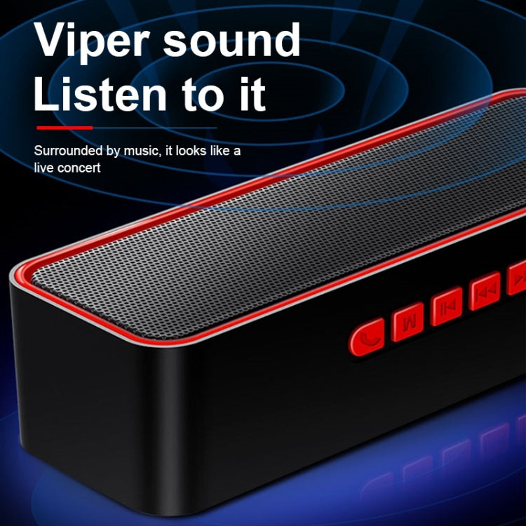 SC211 Portable Subwoofer Wireless Bluetooth Speaker Bluetooth 5.0, Support TF Card & U Disk & 3.5mm AUX (Black) - Desktop Speaker by buy2fix | Online Shopping UK | buy2fix
