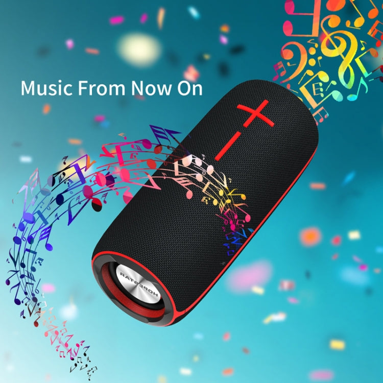 HOPESTAR P21 TWS Portable Outdoor Waterproof Woven Textured Bluetooth Speaker, Support Hands-free Call & U Disk & TF Card & 3.5mm AUX & FM (Black) - Desktop Speaker by HOPESTAR | Online Shopping UK | buy2fix