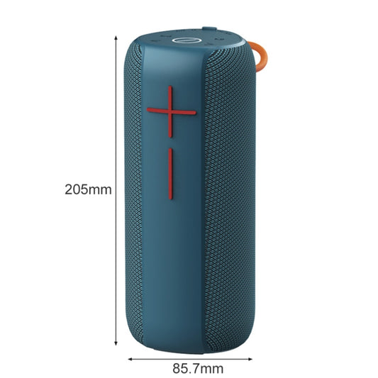 HOPESTAR P14 Pro Portable Outdoor Waterproof Wireless Bluetooth Speaker, Support Hands-free Call & U Disk & TF Card & 3.5mm AUX & FM (Blue) - Desktop Speaker by HOPESTAR | Online Shopping UK | buy2fix