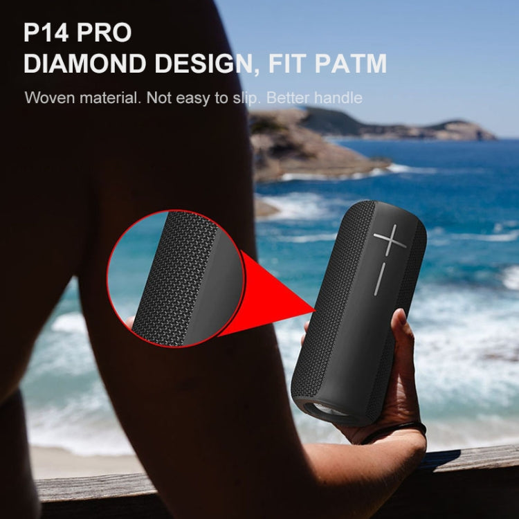 HOPESTAR P14 Pro Portable Outdoor Waterproof Wireless Bluetooth Speaker, Support Hands-free Call & U Disk & TF Card & 3.5mm AUX & FM (Red) - Desktop Speaker by HOPESTAR | Online Shopping UK | buy2fix
