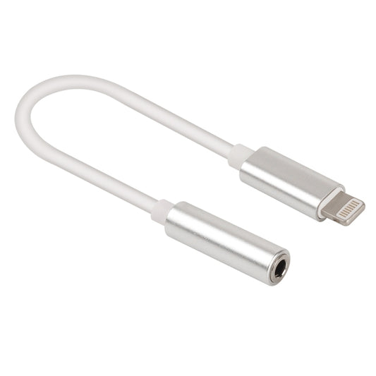 8 Pin to 3.5mm Audio Adapter, Length: About 12cm, Support iOS 13.1 or Above(Silver) by buy2fix