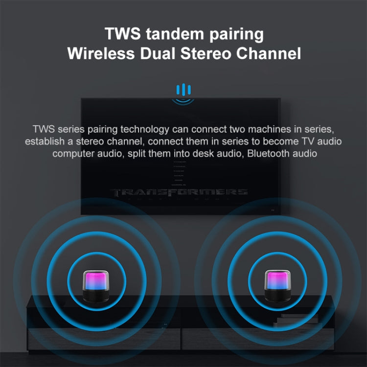 JY-06 60W TWS Outdoor Colorful Lights High Volume Bluetooth Speaker - Desktop Speaker by buy2fix | Online Shopping UK | buy2fix