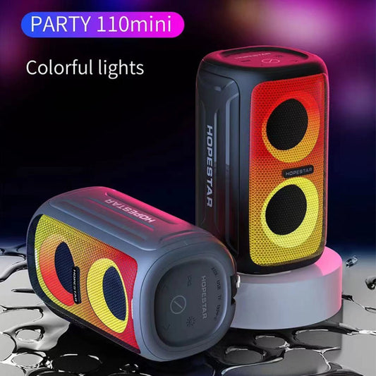 HOPESTAR Party 110 Mini Colorful Lights Wireless Bluetooth Speaker (Blue) - Desktop Speaker by HOPESTAR | Online Shopping UK | buy2fix