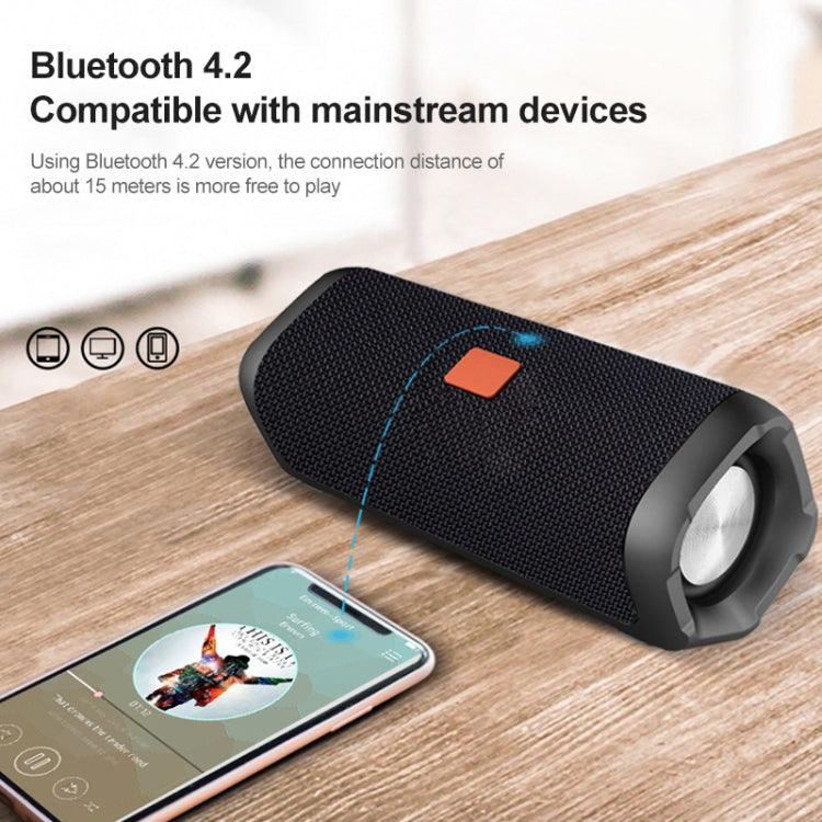 EBS-605 Outdoor Portable Fabric Waterproof Wireless Bluetooth Subwoofer Speaker(Black) - Waterproof Speaker by buy2fix | Online Shopping UK | buy2fix