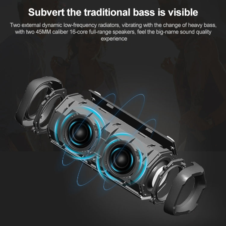 EBS-605 Outdoor Portable Fabric Waterproof Wireless Bluetooth Subwoofer Speaker(Red) - Waterproof Speaker by buy2fix | Online Shopping UK | buy2fix