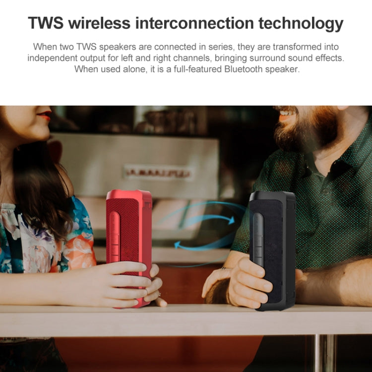EBS-605 Outdoor Portable Fabric Waterproof Wireless Bluetooth Subwoofer Speaker(Black) - Waterproof Speaker by buy2fix | Online Shopping UK | buy2fix