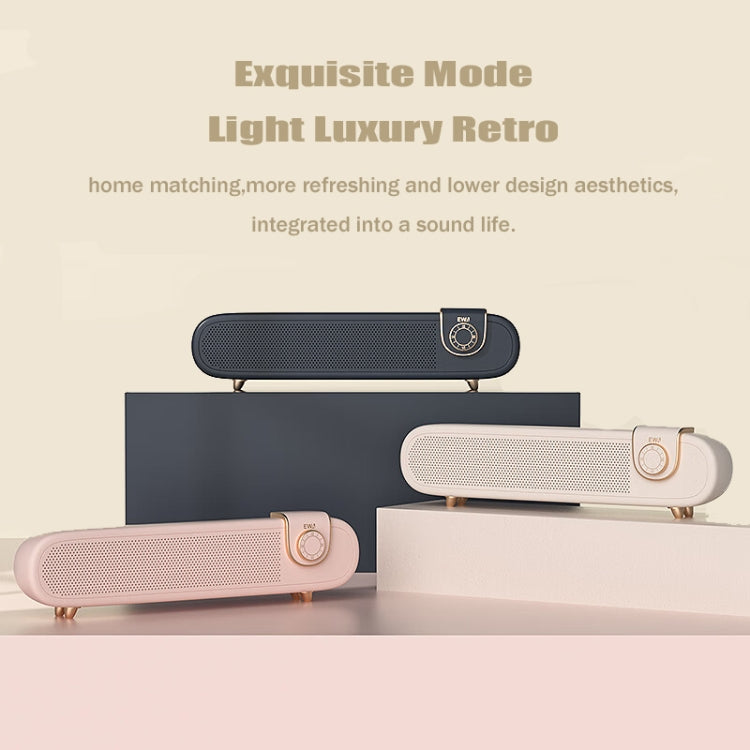 EWA L102 Classic Style Retro Bluetooth Wireless Speaker, Support TF/AUX(Black) - Desktop Speaker by EWA | Online Shopping UK | buy2fix