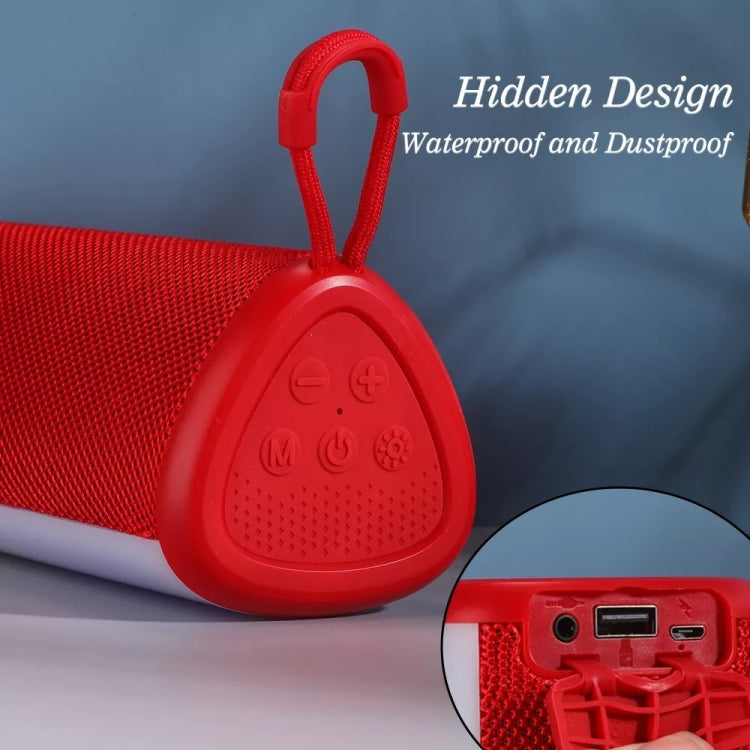 T&G TG357 Portable Wireless Bluetooth Speaker Outdoor Subwoofer with RGB Colorful Light & TWS(Red) - Desktop Speaker by T&G | Online Shopping UK | buy2fix