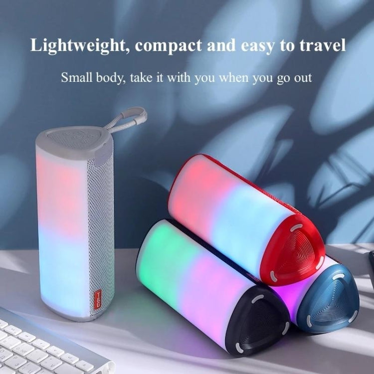 T&G TG357 Portable Wireless Bluetooth Speaker Outdoor Subwoofer with RGB Colorful Light & TWS(Red) - Desktop Speaker by T&G | Online Shopping UK | buy2fix