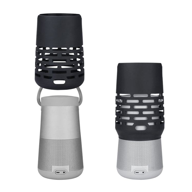 EBSC180-2 Portable Bluetooth Speaker Silicone Case Sling Cover for Bose SoundLink Revolve+ (Black) - Protective Case by buy2fix | Online Shopping UK | buy2fix