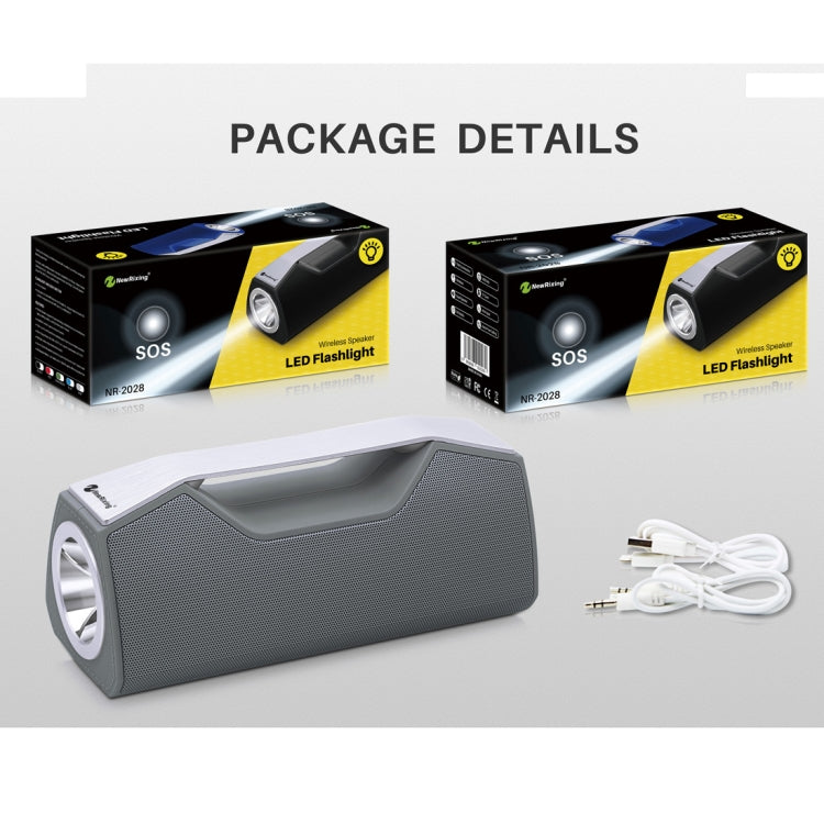 NewRixing NR-2028 Portable Lighting Wireless Bluetooth Stereo Speaker Support TWS Function Speaker (Black) - Desktop Speaker by NewRixing | Online Shopping UK | buy2fix