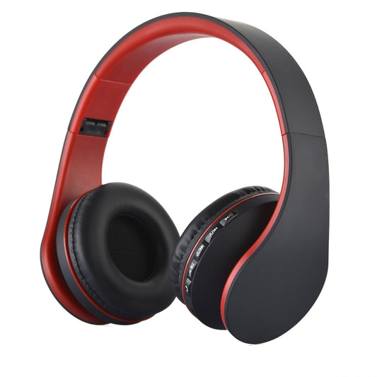 BTH-811 Folding Stereo Wireless Bluetooth Headphone Headset with MP3 Player FM Radio, for Xiaomi, iPhone, iPad, iPod, Samsung, HTC, Sony, Huawei and Other Audio Devices(Red) by buy2fix