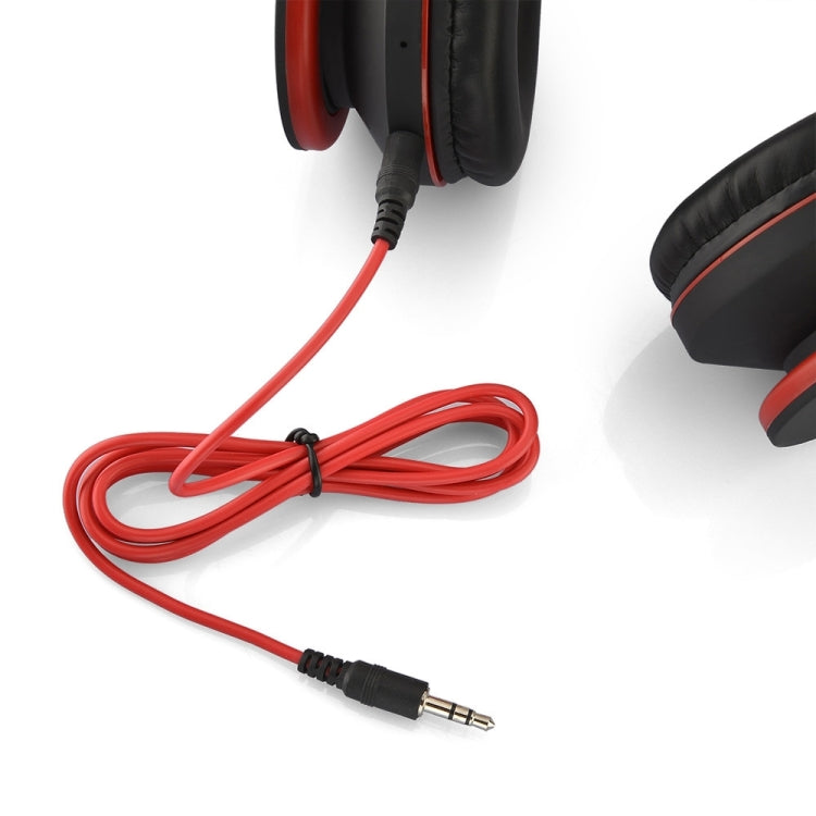 BTH-811 Folding Stereo Wireless Bluetooth Headphone Headset with MP3 Player FM Radio, for Xiaomi, iPhone, iPad, iPod, Samsung, HTC, Sony, Huawei and Other Audio Devices(Red) - Headset & Headphone by buy2fix | Online Shopping UK | buy2fix