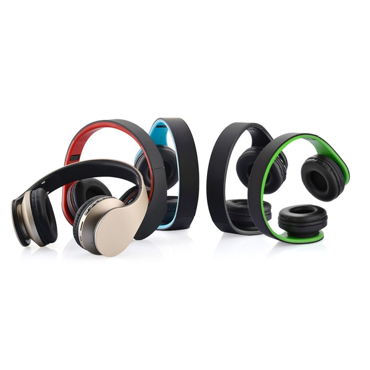 BTH-811 Folding Stereo Wireless Bluetooth Headphone Headset with MP3 Player FM Radio, for Xiaomi, iPhone, iPad, iPod, Samsung, HTC, Sony, Huawei and Other Audio Devices(Gold) - Headset & Headphone by buy2fix | Online Shopping UK | buy2fix