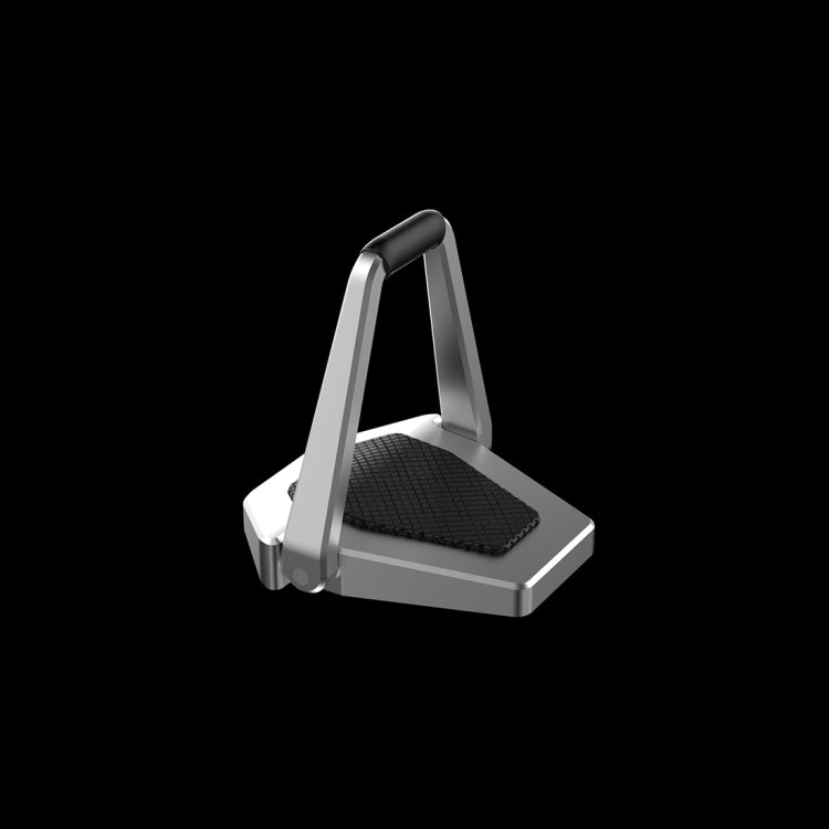 2 PCS R-JUST BJ01 Universal Stickable Shield Shape Laptop Foldable Stand(Silver) - MacBook Holder by R-JUST | Online Shopping UK | buy2fix