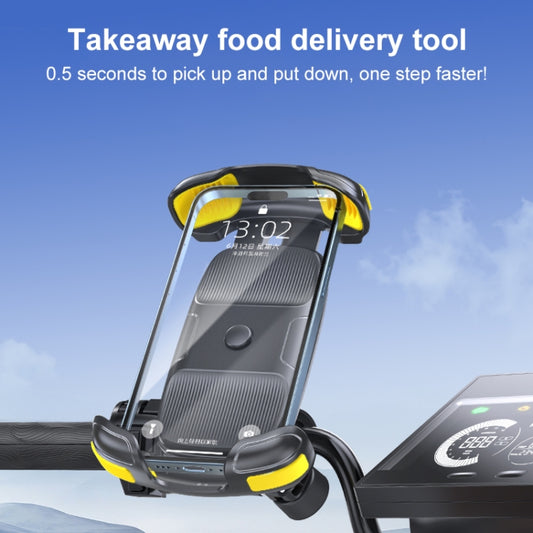 Motorcycle Bicycle Phone Riding Holder Bracket (Black) by buy2fix